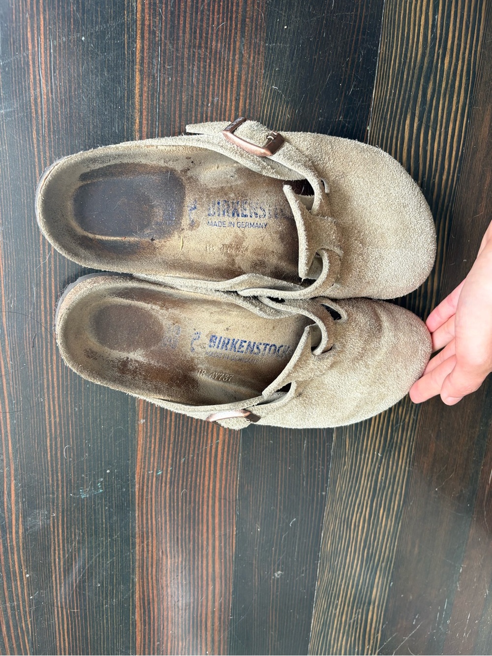 Birkenstock Boston Suede Clogs in Light Brown/Tan size 37 classic leather - Picture 10 of 10